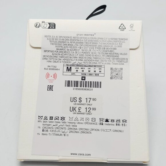 Zara Monday To Friday Silver Tone Mini Hoop Earring Set READ ME - Picture 7 of 7